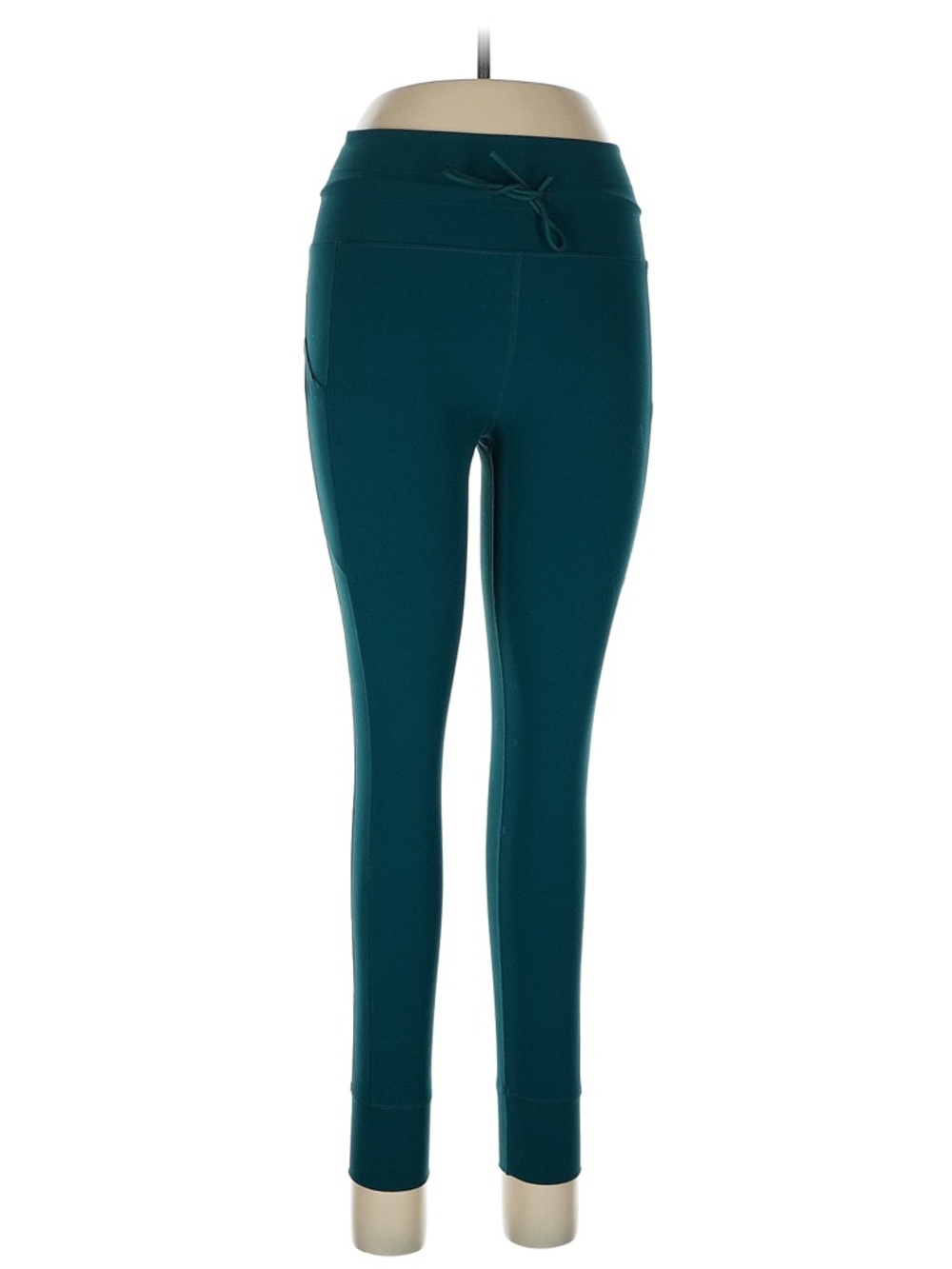 Vuori Daily Leggings Teal High Rise Drawstring Yoga Pants Size L